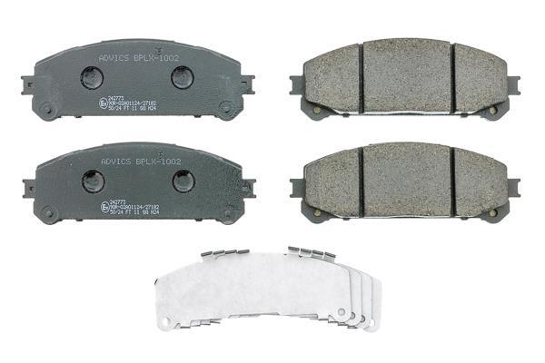 Jeu de 4 plaquettes de frein AISIN ref. BPLX-1002
